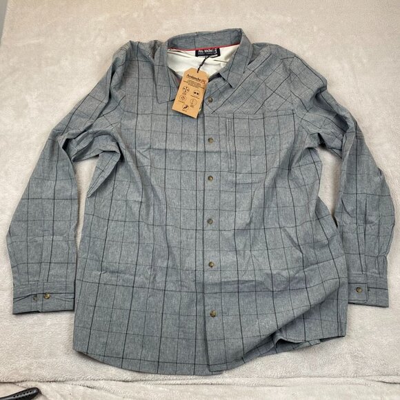 NWT Avalanche Mens Shirt Size XL Long Sleeve Plaid Button Up Gray Woven Casual - Picture 11 of 12